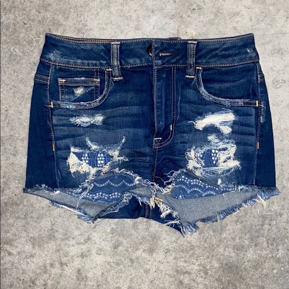 AEO denim shorts